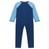Sxiwei Kids Girls Athletic Swimsuit Long Sleeve One Piece Full Body Rash Guard Swimwear Bodysuit Navy Blue 15-16 Years view 4