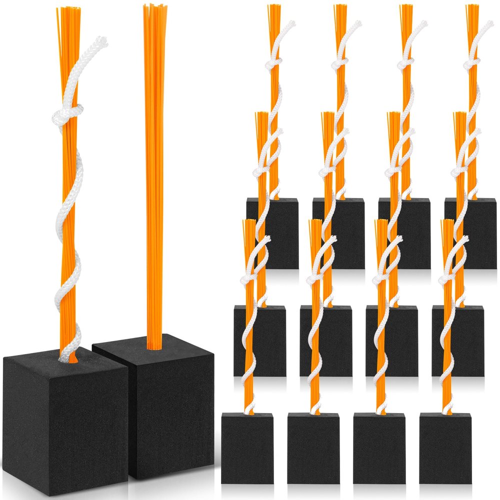 Shappy 12 Pieces Baseball Base Plugs with Tassel Heavy Duty Anchor Plugs for Baseball Field and Softball Accessories(Orange)