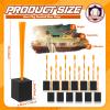 Shappy 12 Pieces Baseball Base Plugs with Tassel Heavy Duty Anchor Plugs for Baseball Field and Softball Accessories(Orange) view 2