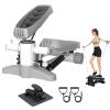 AYGJKIE Exercise Stepping Machine with Resistance Bands and Digital Displays and Non-Slip Mat,Mini Stepper with 330LBS Loading Capacity Stair Stepper (Color : Gray, Size : 390X250X300mm) view 1