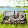 1/4 Pop Up Mesh Tent - Portable Outdoor Camping Tent Net, Easy Setup Camping Tent with Carry Bag | Foldable Pop Up Mosquitoo Net, Compact and Lightweight Sleeping Mesh Net for Camping Bed Patio view 4