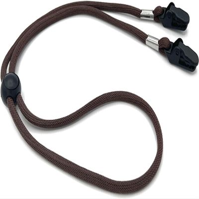 BWESOO Black Hat Chin Cord, Adjustable Strap Clips Windproof Lanyard on Bag Holder for Travel Keeper, Fishing Hats, Hat Clip for Travel on BagMedium