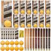 Spakon 30 Sets Christian Gifts for Men Religious Baptism Church Inspirational Bible Verse Engraved Compass Bamboo Pen Bookmark Christmas Christian Gifts for Pastor Father Sunday School (Natural) view 1