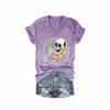 NineFit Basics Retro Cincode Mayo Chip Dippin' Margarita Sippin' Print T-Shirt Chip Dippin and Margarita Sippin Shirt Mexican Fiesta Shirts for Women Casual Tank Top Funny Graphic Sweatshirt Gift Purple view 1