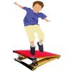 HDYZJQ Small Gymnastics Springboard for Kids Child, Pro Curved Spring Board for Vaulting Training, Gymnastics Equipment Vault Mini Trampoline(Beige) view 1