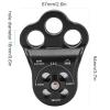 Keenso 30KN Climbing Pulley,Hitch Climber Pulley Climbing Bearing Pulley for Rock Climbing, Rappelling, Zipline Sports view 4