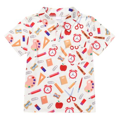 IMEKIS Back to School Outfits for Boys: 1st Grade Back to School Dress Shirt Top Kindergarten Clothes Kids First Day of School Outfit 100th Day of School Toddler Picture Day Outfits White 4-5T