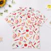 IMEKIS Back to School Outfits for Boys: 1st Grade Back to School Dress Shirt Top Kindergarten Clothes Kids First Day of School Outfit 100th Day of School Toddler Picture Day Outfits White 4-5T view 2