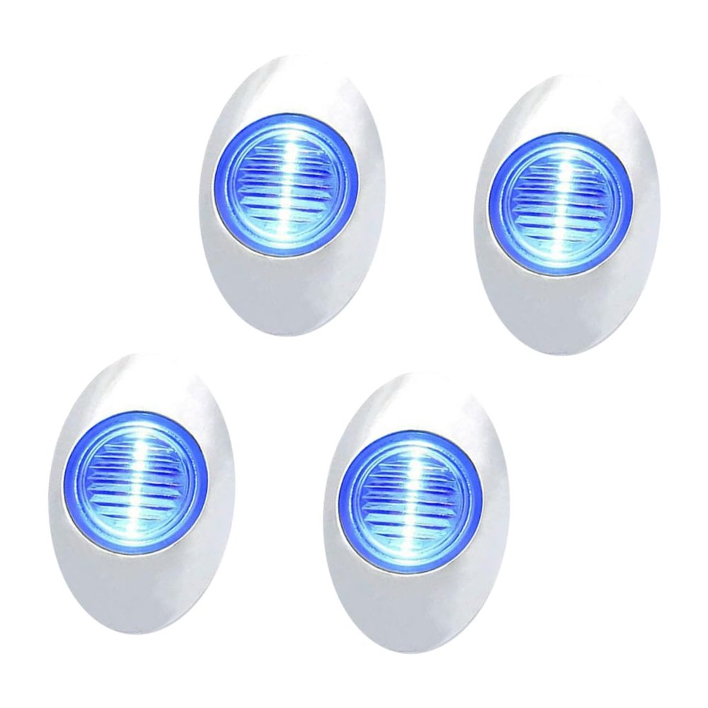 WHAMVOX 4pcs Boat Stern Lights Led Oval Lights for Deck Cabin Anchor Pontoon Kayak Yacht