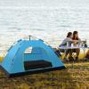 2-Person Camping Tent Easy Set up Shelter with Windows Weatherproof Portable Beach Tent Sun Shelter Canopy Lightweight Compact Outdoor Tent for Backpacking, Hiking, Gathering (Blue) view 4