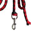 Horse Lead Rope Braided Horse Rope Swivel Buckle Horse Leading Rope Horse Leads with Snap Hook Equestrian Equipment, Red 3.5Meters view 3