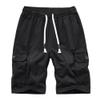 SWJGLITTR Mens Multi Pocket Work Shorts Elastic Waist Relaxed Cargo Short Lightweight Elastic Waist Outdoor Short Pants (Black,40) view 1