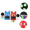 Abaodam 2sets Boys and Girls Sticky Vests for Outdoor Dodgeball Game Comfortable Safe Interactive Playwear Sticky Tails for Family Fun Activities view 2