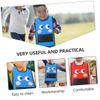 Abaodam 2sets Boys and Girls Sticky Vests for Outdoor Dodgeball Game Comfortable Safe Interactive Playwear Sticky Tails for Family Fun Activities view 3