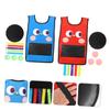 Abaodam 2sets Boys and Girls Sticky Vests for Outdoor Dodgeball Game Comfortable Safe Interactive Playwear Sticky Tails for Family Fun Activities view 4