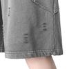 SWJGLITTR Mens Cotton Drawstring Shorts Running Elastic Waist Loose Fit Short Training Basketball Cargo Short Pant (Grey,Medium) view 3