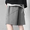 SWJGLITTR Mens Cotton Drawstring Shorts Running Elastic Waist Loose Fit Short Training Basketball Cargo Short Pant (Grey,Medium) view 4