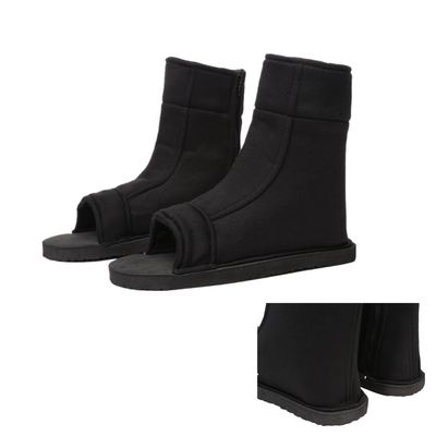 TYRHDJZQ Anime Cosplay Black Shoes Adult Accessory Shoes Halloween Accessories (US 11, Adult, Men, 3, Numeric, US Footwear Size System, Medium)
