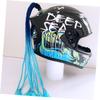 GLEAVI Helmet Braid Decor for Adults Boys and Girls Portable Suction Cup Ponytail Wig Unique Design view 4
