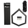 Master Lock 8335EURDPRO Folding Bike Lock with Hardened Steel links, 4 keys, Carrier and Mounting Bracket included, 84cm, Black view 1
