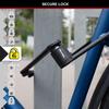 Master Lock 8335EURDPRO Folding Bike Lock with Hardened Steel links, 4 keys, Carrier and Mounting Bracket included, 84cm, Black view 3