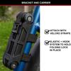 Master Lock 8335EURDPRO Folding Bike Lock with Hardened Steel links, 4 keys, Carrier and Mounting Bracket included, 84cm, Black view 4