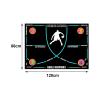 Colaxi Basketball Footwork Mat Basketball Training Mat Silent Antislip Basketball Skills Training Equipment Basketball Footstep Mat, Blue Line with Strap view 4