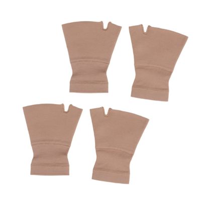 MAGICLULU 2pairs Elastic Skin Wrist Support Gloves Breathable Sports Wrist Brace for Tendonitis Relief Fit Thumb Hole Xl