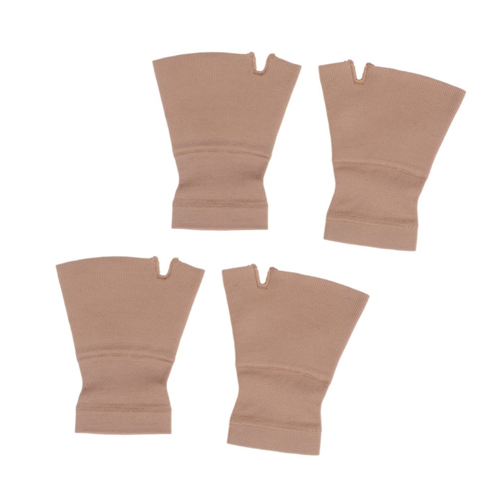 MAGICLULU 2pairs Elastic Skin Wrist Support Gloves Breathable Sports Wrist Brace for Tendonitis Relief Fit Thumb Hole Xl