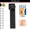 Master Lock 8333EURDPRO Certified Sold Secure Folding Bike Lock with Hardened Steel Links, 3 Keys, Carrier and Mounting Bracket Included, 95cm, Black view 4