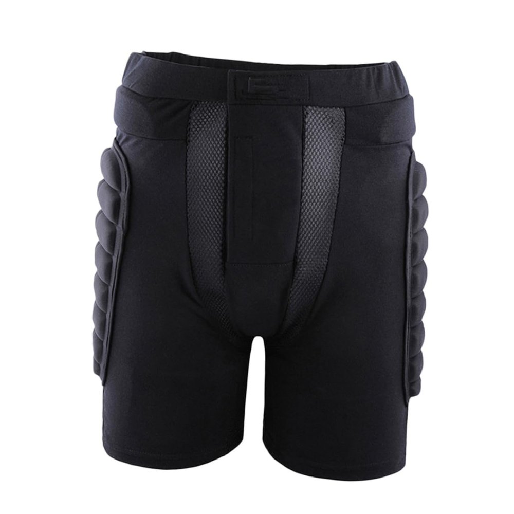 GANAZONO Snowboarding Protective Gear for Adults and Boy Girl Black Padded Ski Pants with Tailbone Protection Waist Lining for Skiing Skating and Biking