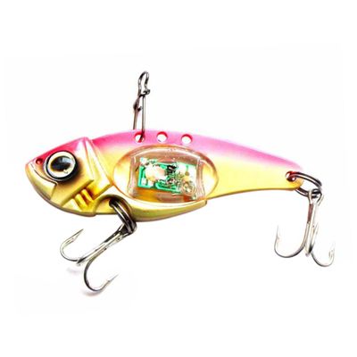 SUPVOX Artificial Lures Luminous Bait Lights Electronic Rattle Lure Crankbait Propeller Fish-Shaped Fish Lure Sinking Lure Jigging Lures ing Hook Shape Hook