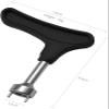 BWESOO Black Golf Shoe Spike Wrench Removal Tool, Plastic and Zinc Alloy, Spike Wrenches Accessories 7.8x9.0cm/3.5x3.8in view 2
