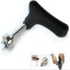 BWESOO Black Golf Shoe Spike Wrench Removal Tool, Plastic and Zinc Alloy, Spike Wrenches Accessories 7.8x9.0cm/3.5x3.8in view 4