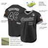 Custom Large Mesh Short Sleeve T Shirts Baseball Pullover, Personalized Black Authentic Throwback Baseball Jerseys, Design Black and White Name Nmuber Sports Uniforms for Men Women Youth Boys Girls view 2