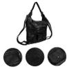 GALPADA Women's Pu Backpack Multi-purpose Girl Pouch Capacity Tote Bag for School Travel Fashionable Casual Design view 2