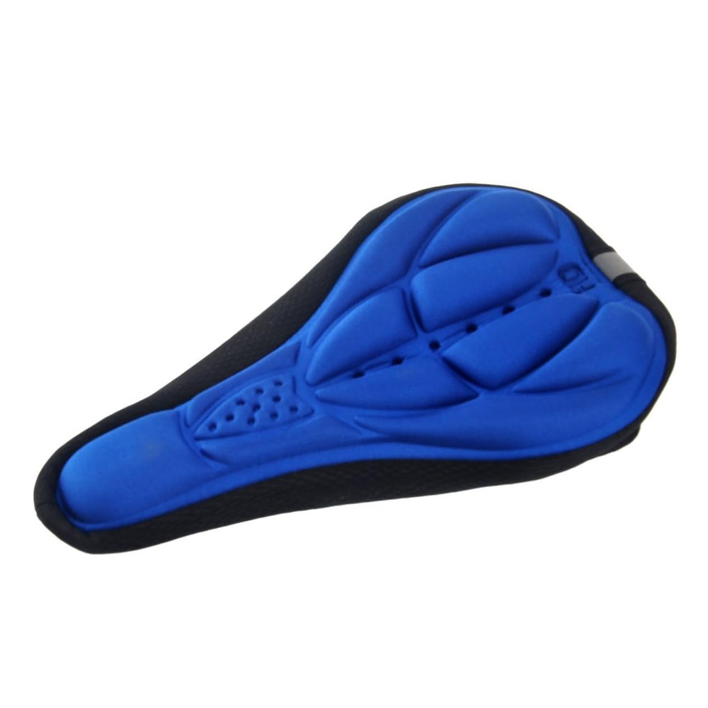 GANAZONO 3D Ergonomic Bicycle Saddle Seat Cover Cushion Pad Memory Foam Waterproof Blue Suitable for Mountain and Road Bikes Unisex Cycling Accessories