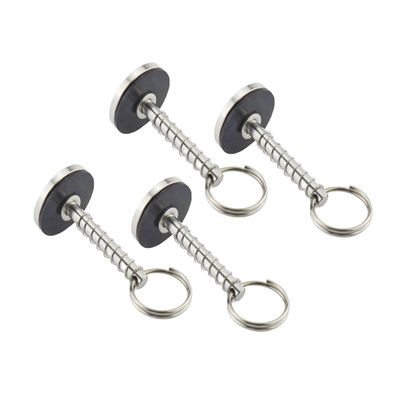316 Stainless Steel Marine Hatch Cover Handle pins, Spring pins, Hatch Cover pins, bin Door Pull Rings (4, 1/4in(6.3mm))