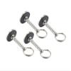 316 Stainless Steel Marine Hatch Cover Handle pins, Spring pins, Hatch Cover pins, bin Door Pull Rings (4, 1/4in(6.3mm)) view 1