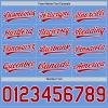 Custom Team Jerseys Baseball for Youth Men Women Boys Girls, Personalized Light Blue, White and Red Casual T-Shirts with Large Mesh, Design Your Own Sports Uniform with Stitched Name Number Logos view 3