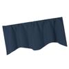 Cabilock High Precision Dark Blue Blackout Curtain Pure Color Short Window Treatment for Kitchen Dining Room Living Room Elegant Design