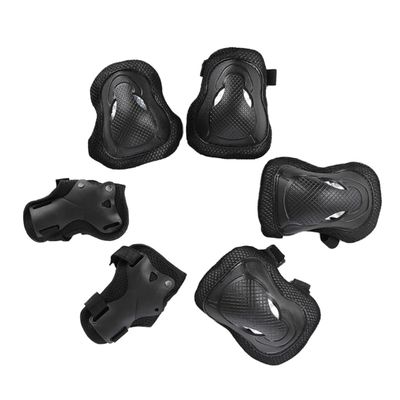 GANAZONO Thickening Gear for Adults 6pcs Protective Gear Kit Knee Pads Skates Black