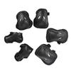 GANAZONO Thickening Gear for Adults 6pcs Protective Gear Kit Knee Pads Skates Black view 1