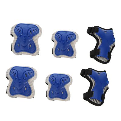 GANAZONO Boys and Girls Elbow Pad Knee Pad Set Protective Gear for Boys and Girls Breathable Fabric Blue s 3-6 Years Old