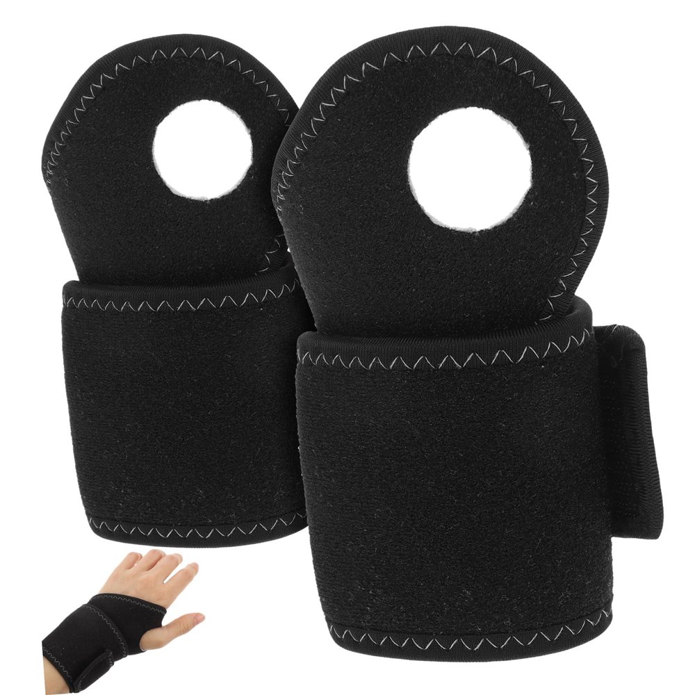 POPETPOP Weightlifting Wrist Straps 2pcs Sports Wristband Adjustable Wraps Gym Wrist Wraps for Men Workout Support Brace