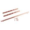 Spreader Bar Rose Gold Heavy Duty Stainless Steel Adjustable with 2pcs Black PU Strap, Yoga Training Fitness Gear, Workout Bar,Sports Gym Kit (Rose Gold-Black) view 2
