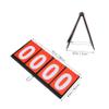 Yardwe Portable Multi-Sports Scoreboard Flipper Durable Tabletop Score Keeper for Basketball Football Volleyball More Lightweight with Numbers for Games Red view 2