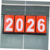 Yardwe Portable Multi-Sports Scoreboard Flipper Durable Tabletop Score Keeper for Basketball Football Volleyball More Lightweight with Numbers for Games Red view 4