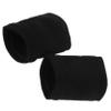 MAGICLULU 1pair Sports Compression Wristband Breathable Fitness Support for Joint Protection Volleyball Basketball and More Elastic Cuff Black view 1