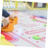 GANAZONO 5pcs Mini Air Hockey Pucks Durable Indoor Game Accessories for Fun Family Play Multi-Color Red Green Black view 3